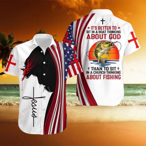 Jesus About God And About Fishing Aloha Hawaiian Shirts