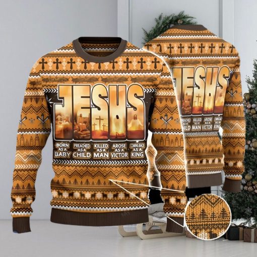 Jesus Born Christmas Gift Ugly Christmas Sweater 3D Gift For Men And Women