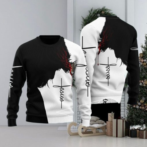 Jesus Christ Shadow Ugly Christmas Sweater