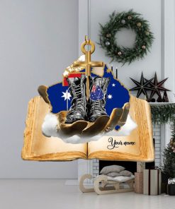 Jesus Hands Holding Australia Veteran Ornament