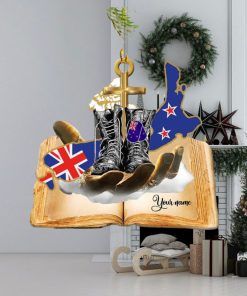 Jesus Hands Holding New Zealand Veteran Ornament