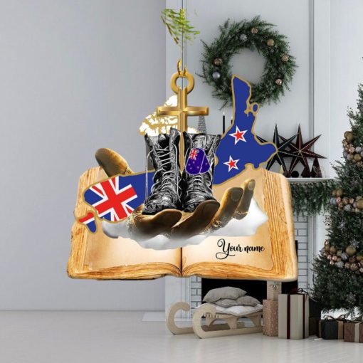 Jesus Hands Holding New Zealand Veteran Ornament