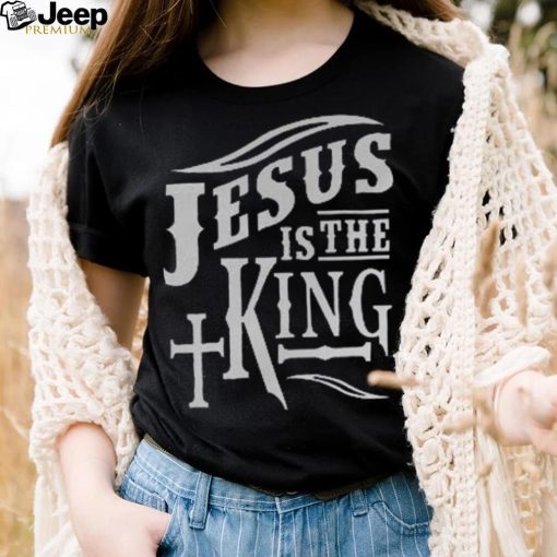 Jesus Is The King Hoodie With Words On Back Christian Retro Love God Shirt T Shirt