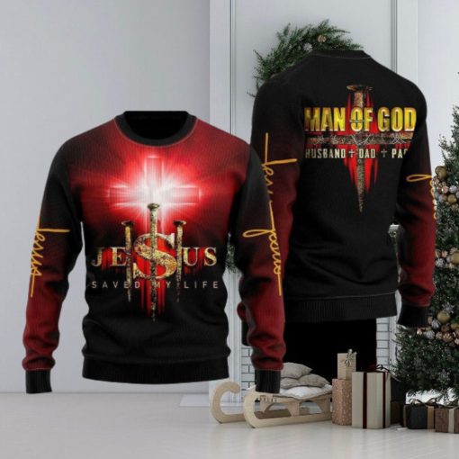 Jesus Man Of God Ugly Christmas Sweater Gift For Men And Women