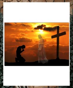 Jesus Pray Horizontal Poster