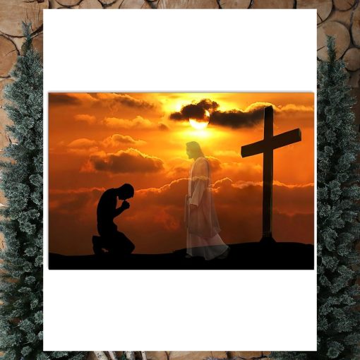 Jesus   Pray Horizontal Poster