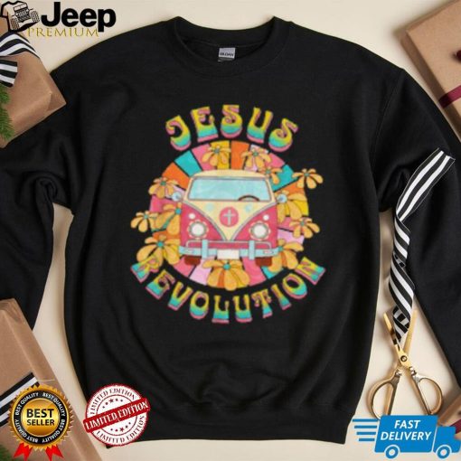 Jesus Revolution People Retro Van Bus Christian Faith T Shirt