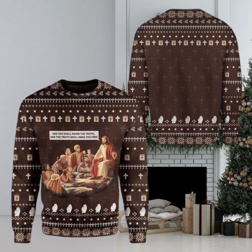 Jesus Ugly Christmas Sweater Outfit Gift For Men And Women