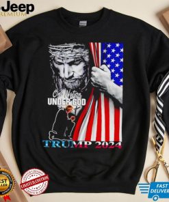 Jesus one nation under God Trump 2024 shirt