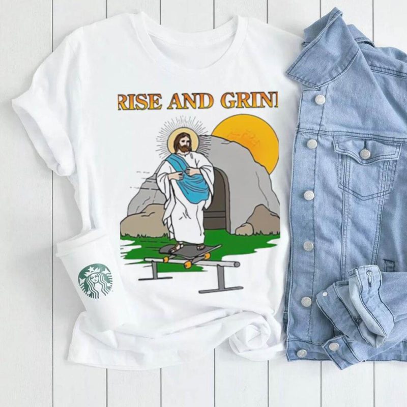 Jesus rise and grind 2023 logo t  shirt