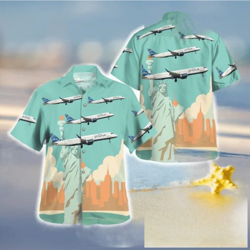 JetBlue Embraer 190 100IGW Hawaiian Shirt