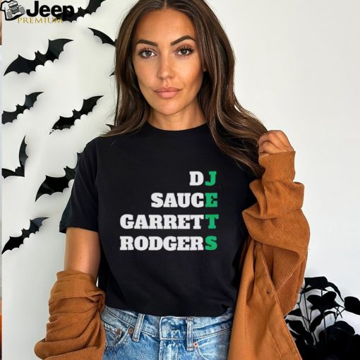 Jets DJ sauce Garrett Rodgers shirt