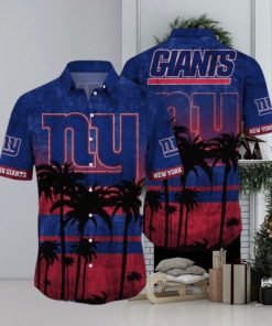 New York Giants Logo Coconut Tropical Hawaiian Shirt Beach Gift For Fans