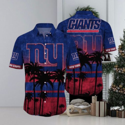 New York Giants Logo Coconut Tropical Hawaiian Shirt Beach Gift For Fans