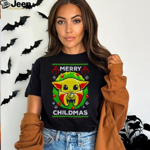 Baby Yoda Merry Childmas Ugly Christmas Shirt