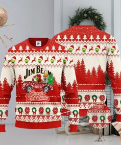 Jim Beam Grinch Merry Christmas 3D Ugly Christmas Sweater Unisex Sweater Christmas Gift