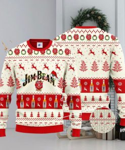 Jim Beam Santa Hat Christmas 3D Ugly Christmas Sweater Unisex Sweater Christmas Gift