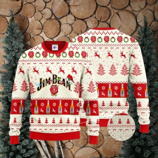 Jim Beam Santa Hat Christmas Ugly Christmas Sweater