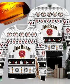 Jim Beam Whiskey Ugly Christmas Sweater 3D All Over Printed Sweaters Christmas Gift