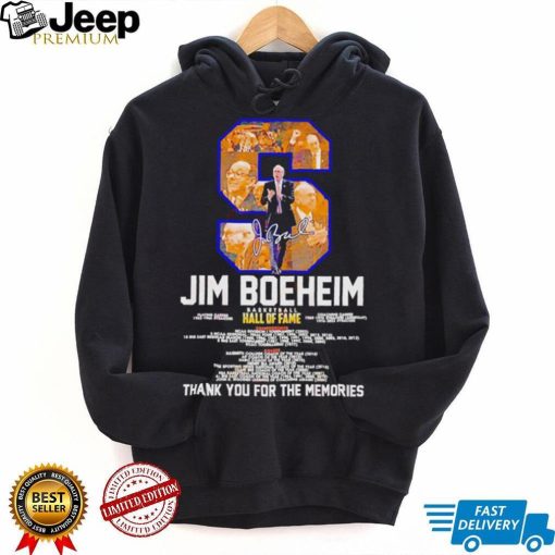 Jim Boeheim basketball hall of fame thank you for the memories t shirt