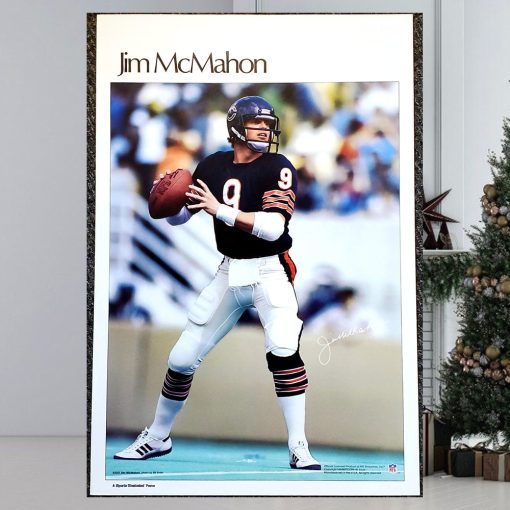 Jim Mcmahon Chicago Bears Vintage Original Poster