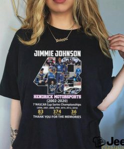 Jimmie Johnson Hendrick Motorsports 2002 – 2020 Thank You For The Memories T Shirt