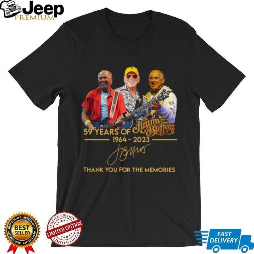 Jimmy Buffett 59 Years Thanks For The Memories Shirt