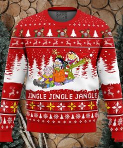 Jingle Jingle Jangle Ed Edd n Eddy Ugly Christmas Sweater Holiday Gift Christmas Sweater