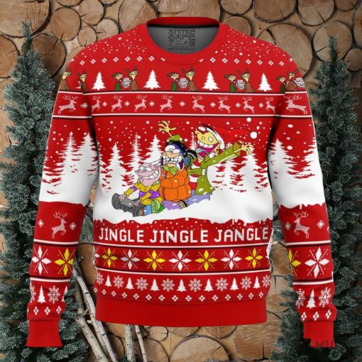 Jingle Jingle Jangle Ed Edd n Eddy Ugly Christmas Sweater Holiday Gift Christmas Sweater