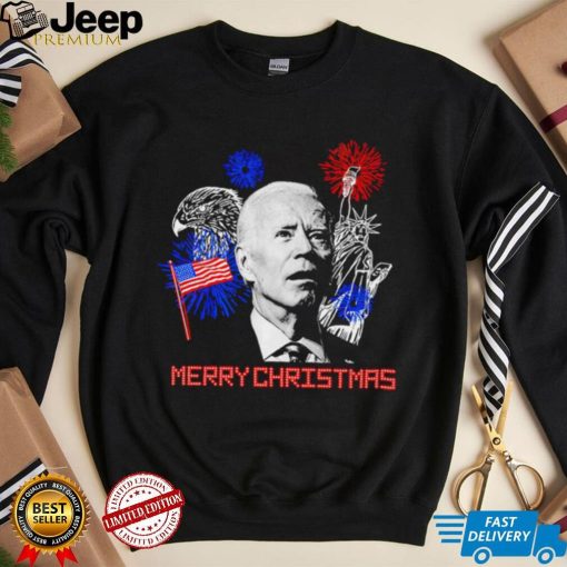 Joe Biden Merry Christmas 4th of July 2023 shirt