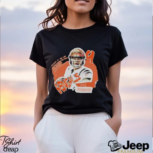 Joe Burrow Football Paper Cincinnati Bengals T shirt