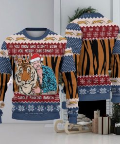 Joe Exotic Tiger King Christmas Gift For Holiday Tiger King What 3D Ugly Christmas Sweater