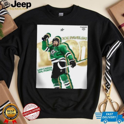 Joe Pavelski 1,000 Career NHL Points Shirt