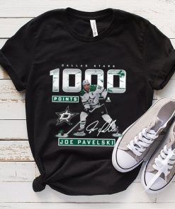 Joe Pavelski Dallas Stars 1,000 Career Points Signature Shirt