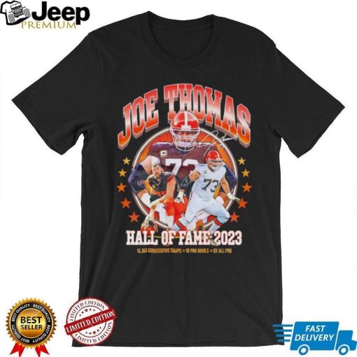 Joe Thomas Hall of Fame 2023 signature shirt