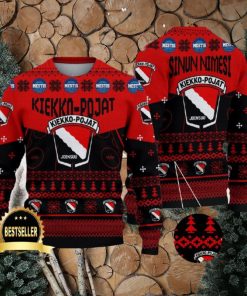 Joensuun Kiekko Pojat Ugly Christmas Sweater Logo Custom Name Gift Fans