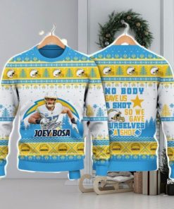 Joey Bosa Los Angeles Chargers We Gave Ourselves A Shot NFL Christmas Ugly Sweater