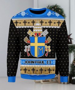 John Paul Ii Coat Of Arms Ugly Christmas Sweater