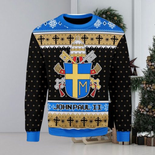 John Paul Ii Coat Of Arms Ugly Christmas Sweater