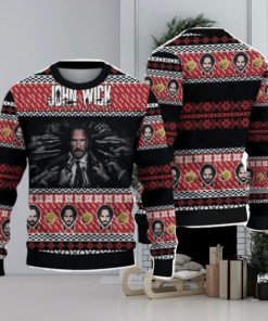 John Wick Ugly Sweater Cute Christmas Gift For Holiday J.WICK 3D Ugly Christmas Sweater