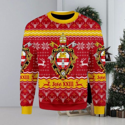 John Xxiii Coat Of Arms Ugly Christmas Sweater
