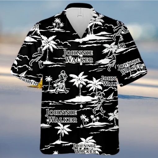 Johnnie Walker Island Palm Leaves Hawaiian Shirt