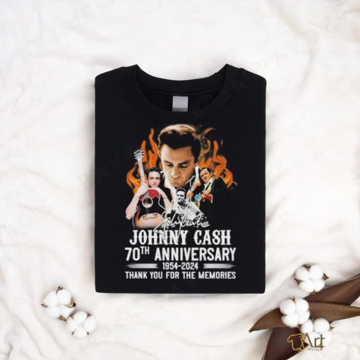 Johnny Cash 70th Anniversary 1954 2024 Thank You For The Memories T shirt