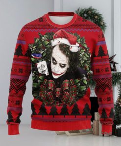 Joker With Card Noel Mc Thanksgiving Women Mens Ugly Christmas Sweater