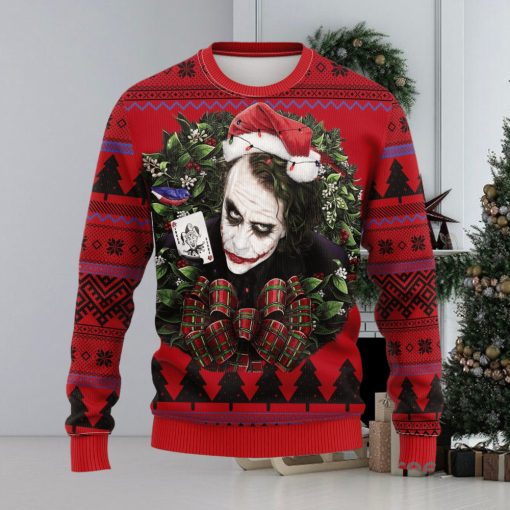 Joker With Card Noel Mc Thanksgiving Women Mens Ugly Christmas Sweater