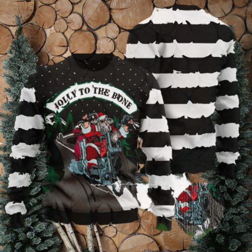 Jolly To The Bone Ugly Sweater Funny Gift For Men And Women Family Holidays