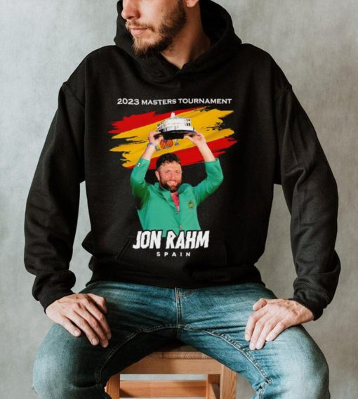 Jon Rahm 2023 Masters Tournament Champion Spain flag shirt