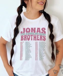 Jonas Brothers Double Sided T Shirt Tour Shirt Concert 2023 Retro Unisex Gift