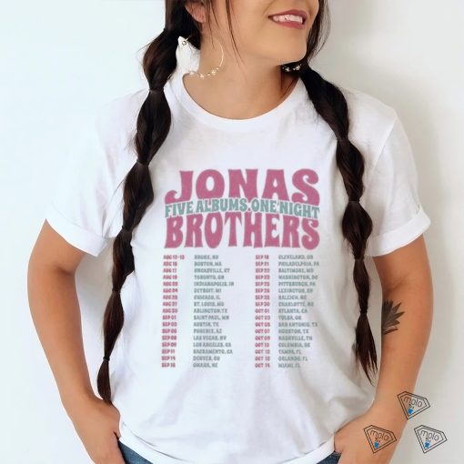 Jonas Brothers Double Sided T Shirt Tour Shirt Concert 2023 Retro Unisex Gift