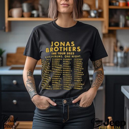 Jonas Brothers US UK World Tour Setlists Sweatshirt, Jonas Brothers Five Albums One Night Tour 2023 Shirt, Jonas Brothers Shirt